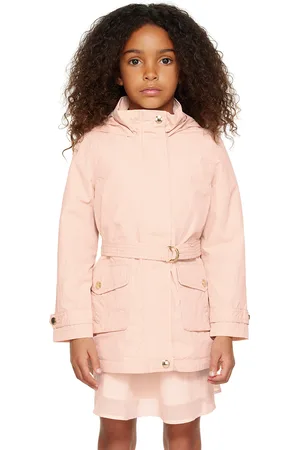 Chloé Coats - Kids Pink Belted Coat