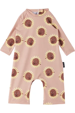 Daily Brat Baby Swimsuits - Baby Tan Mini Sunny Dog Swimsuit