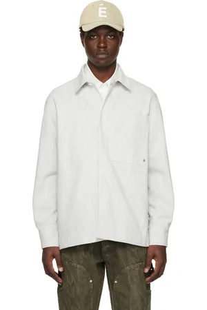 Etudes Gray Picture Denim Shirt