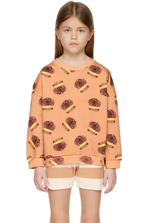 Daily Brat Kids Orange Fuzzy Wuzzy Sweatshirt