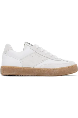 Maison Margiela Sneakers - Kids White Paneled Sneakers
