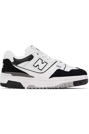 New Balance Sneakers - Kids White & Black 550 Sneakers