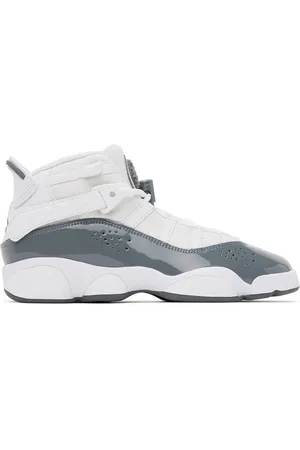 Nike Sneakers - Kids White & Gray Jordan 6 Rings Big Kids Sneakers