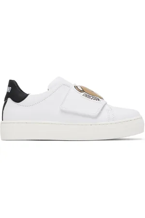 Moschino Sneakers - Kids White Graphic Sneakers