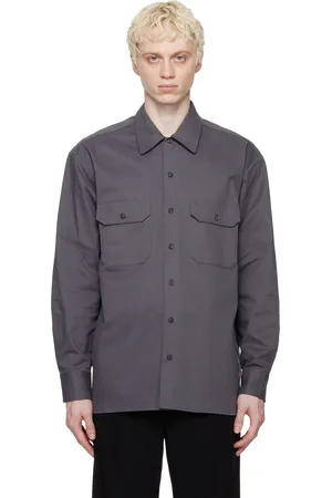 Ghiaia Cashmere Gray Working Shirt