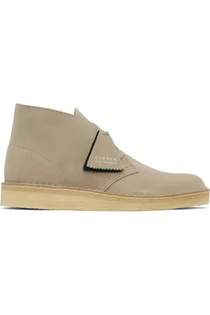 Clarks Men Boots - Beige Coal Desert Boots