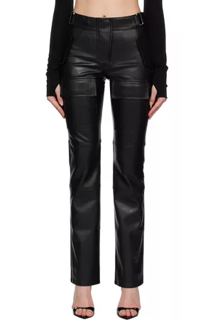 MISBHV Cinch Faux-Leather Trousers