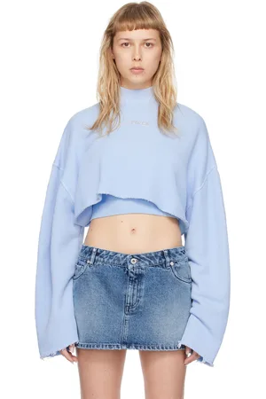 Halfboy Blue Cropped Sweatshirt