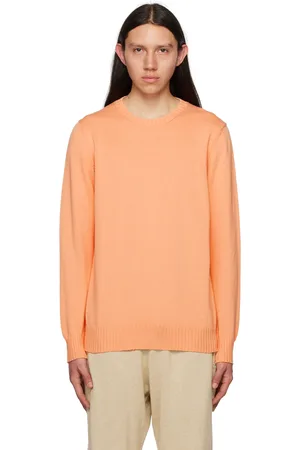 Ghiaia Cashmere Orange Crewneck Sweater