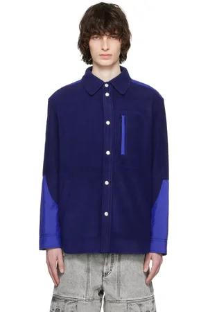 Isabel Marant Men Jackets - Blue Matheo Jacket