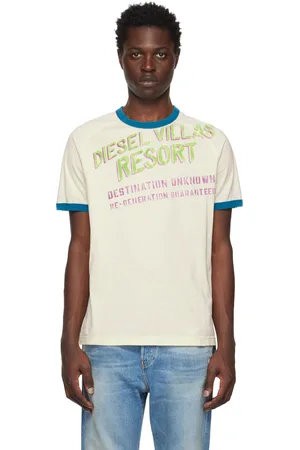 Diesel Men T-shirts - Off-White T-Dielan T-Shirt
