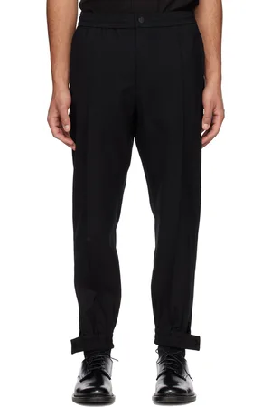 Solid Men Loungewear - Black Jogger Trousers