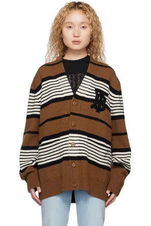 Burberry Brown Striped Cardigan