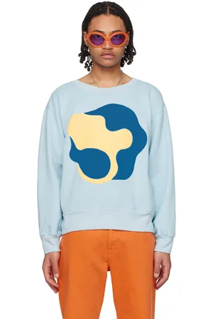 full circle energy Men Sweatshirts - SSENSE Exclusive Blue Sweatshirt