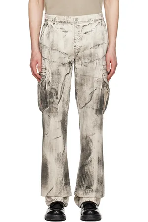 RTA Off-White & Gray Theo Cargo Pants