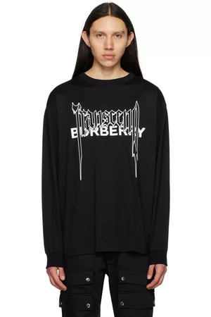 Burberry Men Long Sleeve - Black 'Transcend' Long Sleeve T-Shirt