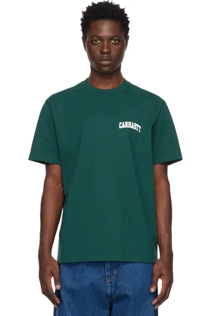 Carhartt Men T-shirts - Green University Script T-Shirt