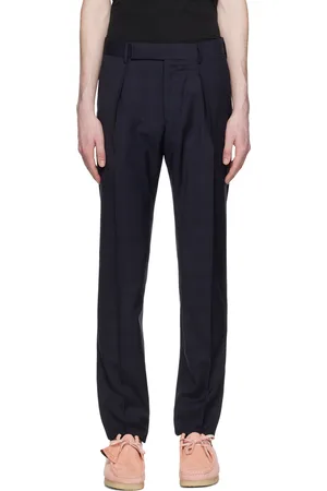 Paul Smith Men Formal Pants - Navy Check Trousers