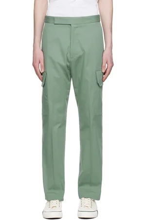 Paul Smith Men Pants - Green Flap Pocket Trousers