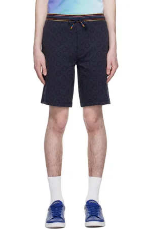 Paul Smith Men Shorts - Blue Jacquard Shorts