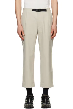 GOLDWIN Beige One-Tuck Trousers