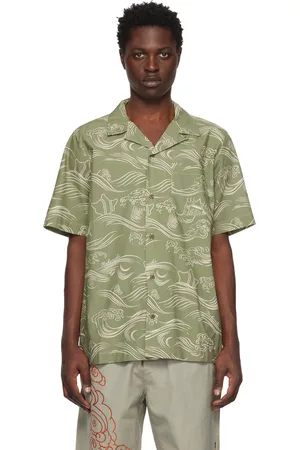 Maharishi Men Shirts - Green Songkran Shirt