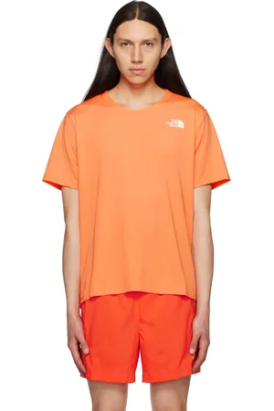 The North Face Men T-shirts - Orange Sunriser T-Shirt