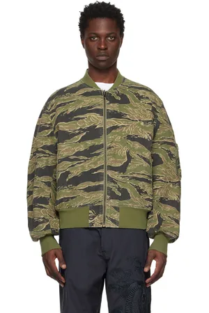Maharishi Men Bomber Jackets - Khaki Reversible Bomber Jacket