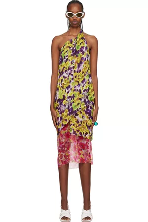 DRIES VAN NOTEN Women Midi Dresses - Yellow Layered Midi Dress