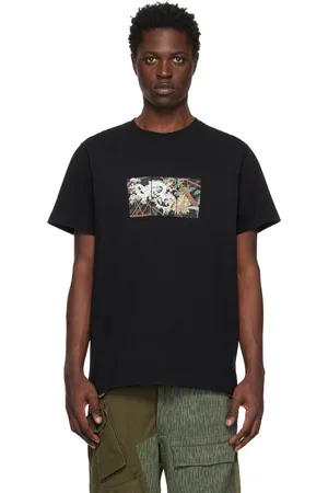 Maharishi Men T-shirts - Black Triptych Water Dragon T-Shirt