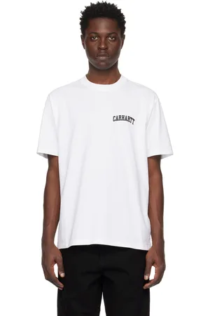 Carhartt Men T-shirts - White University Script T-Shirt