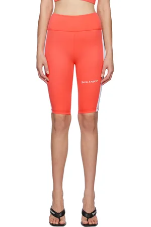 Palm Angels Women Sports Shorts - Pink Track Training Cyclist Shorts