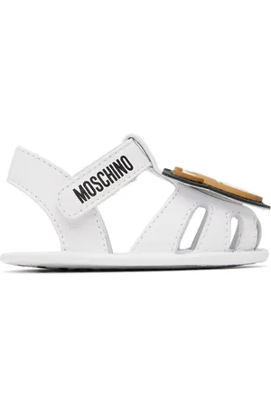 Moschino Accessories - Baby White Graphic Pre-Walkers