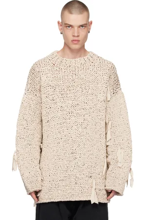 Hed Mayner Beige Round Neck Sweater