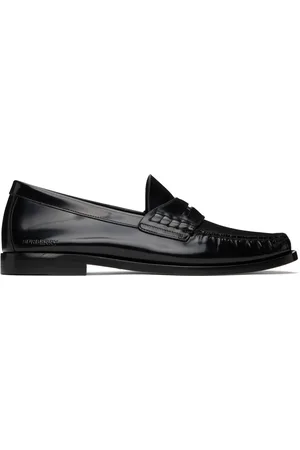 Burberry Men Loafers - Black Coin Detail Loafers