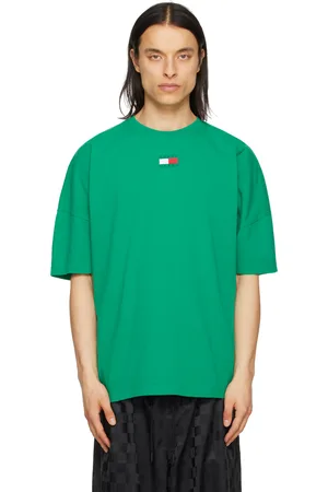 Tommy Hilfiger Men T-shirts - Green Embroidered T-Shirt