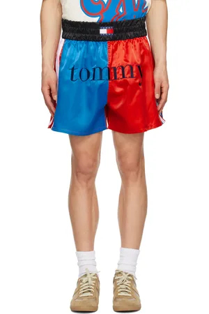 Tommy Hilfiger Men Boxer Shorts - Red & Blue Colorblocked Boxer Shorts