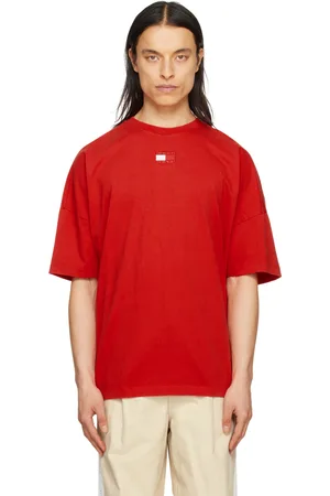 Tommy Hilfiger Men T-shirts - Red Embroidered T-Shirt