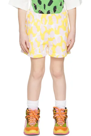 Stella McCartney Kids Pink & Yellow Printed Shorts