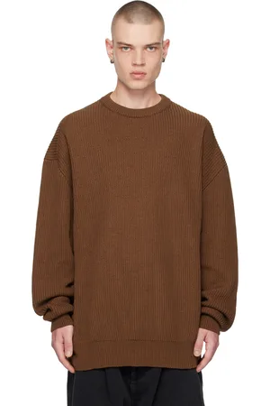 Hed Mayner Brown Twisted Sweater