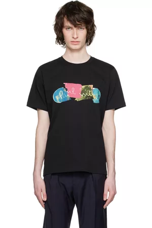 Paul Smith Men T-shirts - Black Broken Board T-Shirt