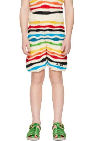 Msgm Kids Multicolor Striped Shorts