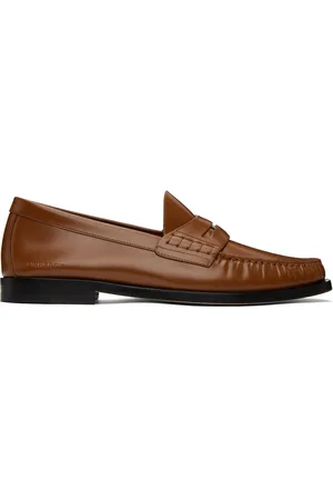 Burberry Men Loafers - Brown Coin Loafers