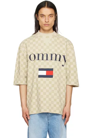 Tommy Hilfiger Men T-shirts - Beige Embroidered T-Shirt