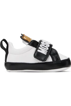 Moschino Tops - Baby White & Black Graphic Pre-Walkers