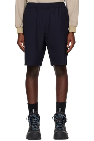 Stone Island Men Shorts - Navy Drawstring Shorts