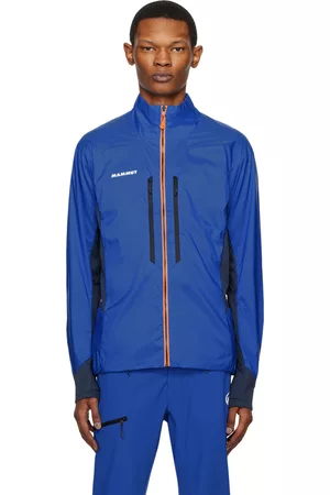 Mammut Men Fleece Jackets - Blue Eigerjoch IN Hybrid Jacket