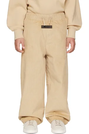 Essentials Pants - Kids Beige Relaxed Trousers
