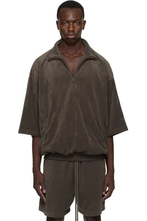 FEAR OF GOD Gray Half-Zip Sweatshirt