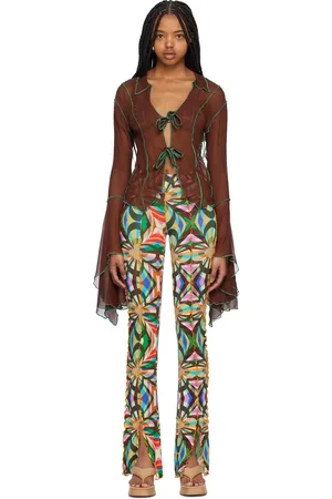 SIEDRES Women Blouses - Brown Fluted Blouse